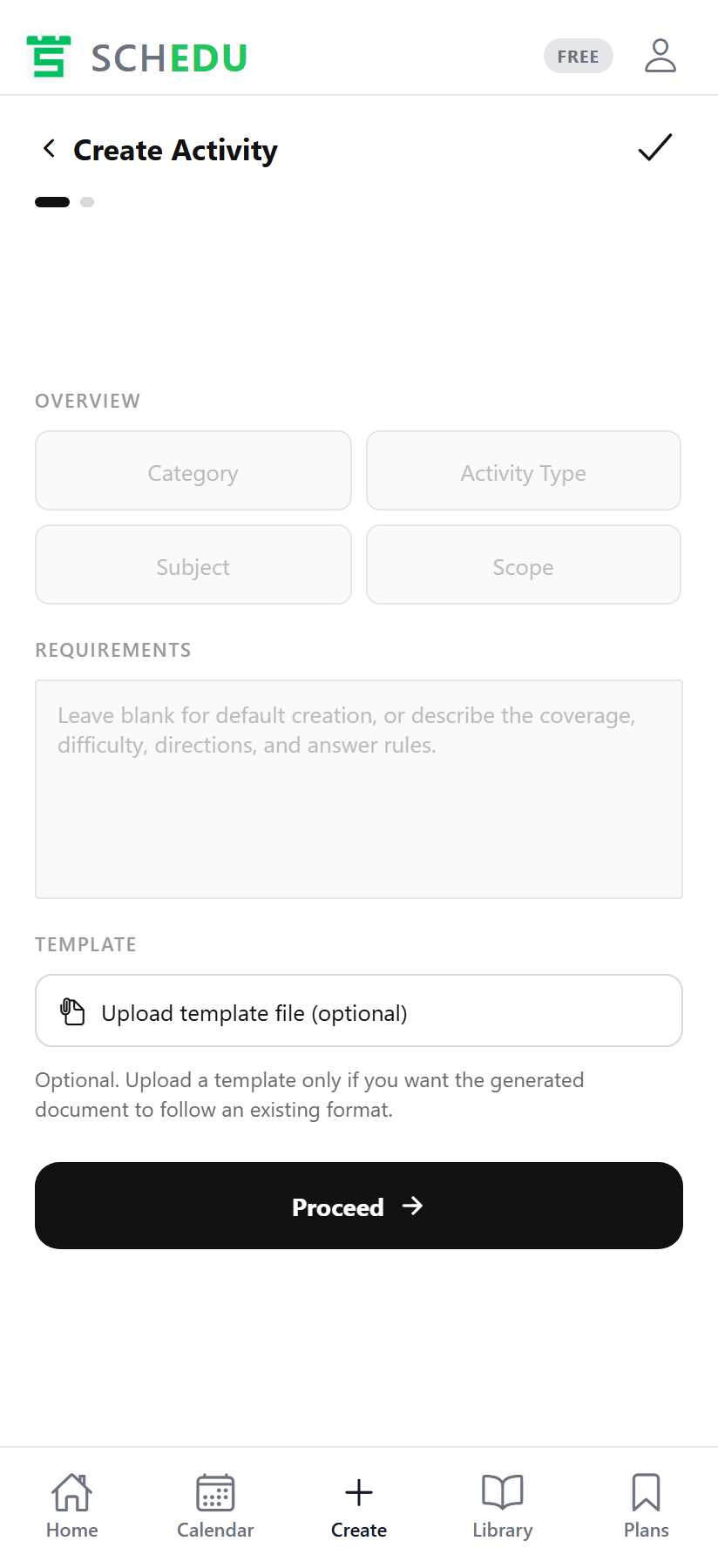 Turn any lesson into an activity or exam, automatically